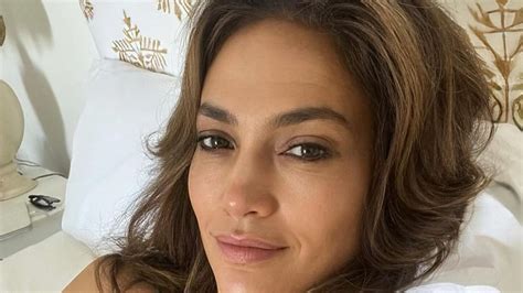 lingerie selfies|Jennifer Lopez Shares Selfie Wearing Lacy Green Lingerie in Bed.